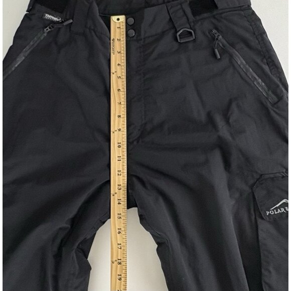Polar Edge Mens Pants Size XL Ski Pants Wind Proof Pockets Black Skiing Nylon - Picture 6 of 12